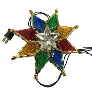 Vintage Christmas Tree Topper Star Bob Ho 1993 Not Working